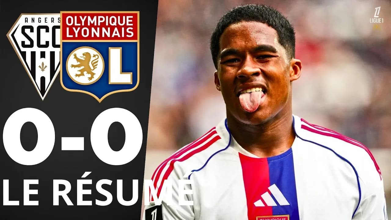 Lyon concède un nul à Angers et reste cinquième en Ligue 1