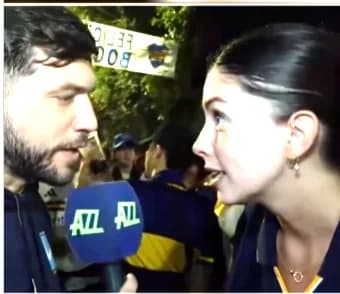 Une scène de drague en direct avec une supportrice de Boca Juniors fait le buzz en Argentine